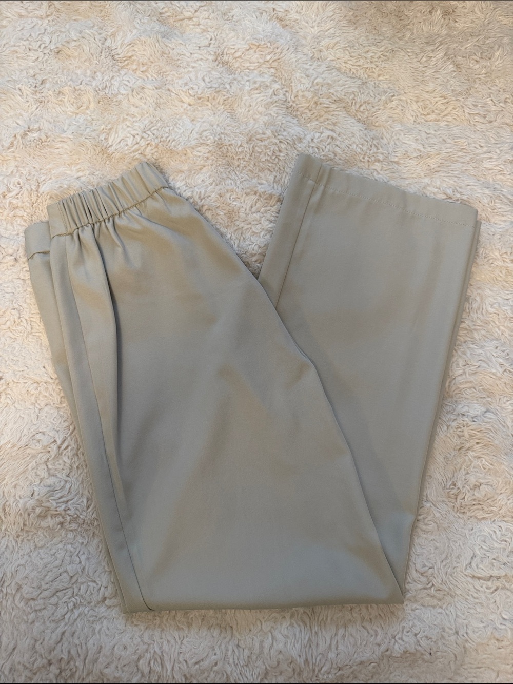 Women’s Elastic-Waist Dress Pants — tan